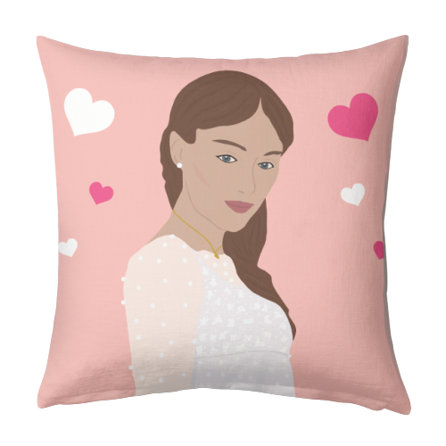 Daphne Bridgerton - designed cushion by Rock and Rose Creative