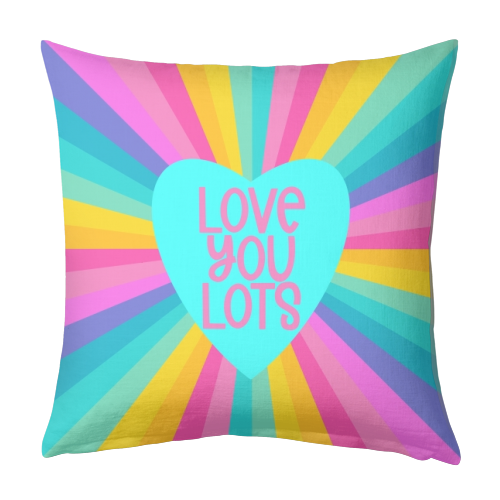 Love you lots - designed cushion by Cheryl Boland