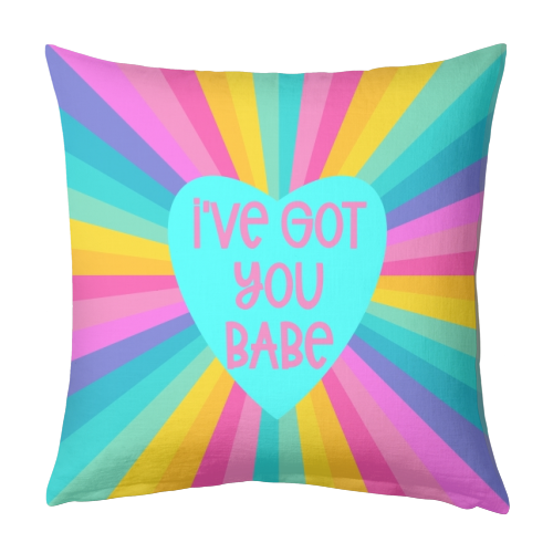 I've got you babe - designed cushion by Cheryl Boland