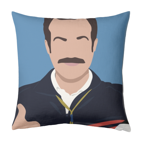 Ted Lasso - designed cushion by Cheryl Boland