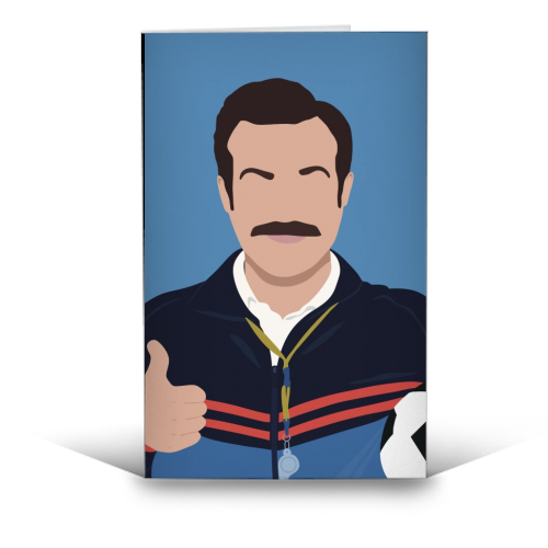 Ted Lasso - funny greeting card by Cheryl Boland