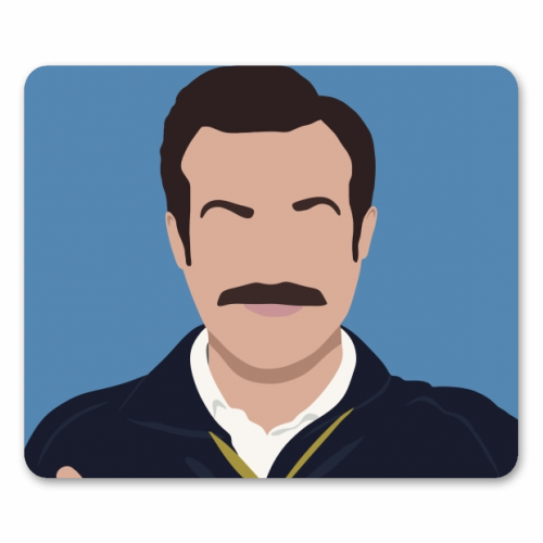 Ted Lasso - funny mouse mat by Cheryl Boland