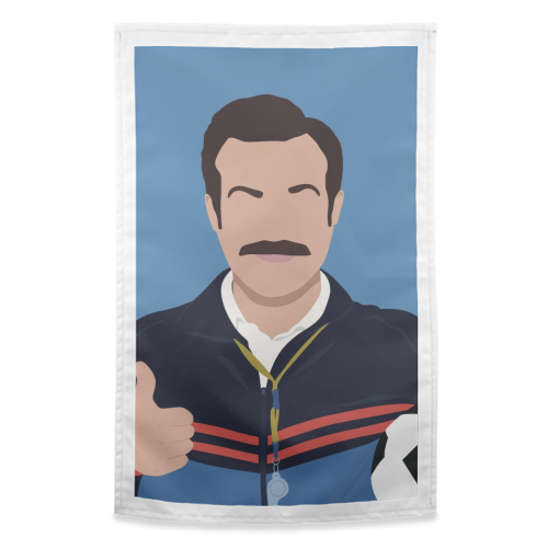 Ted Lasso - funny tea towel by Cheryl Boland