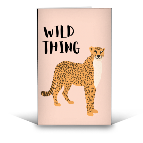 Wild Thing - funny greeting card by Rock and Rose Creative