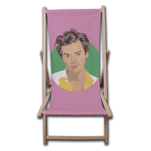 Harry Styles - Pink - canvas deck chair by SABI KOZ