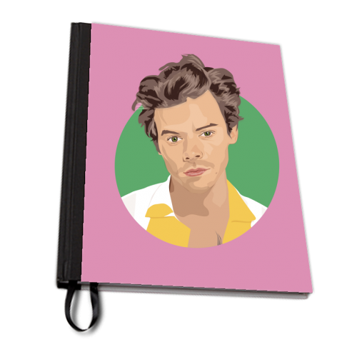 Harry Styles - Pink - personalised A4, A5, A6 notebook by SABI KOZ