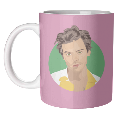 Harry Styles - Pink - unique mug by SABI KOZ