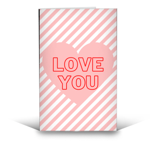 Love you - funny greeting card by Proper Job Studio