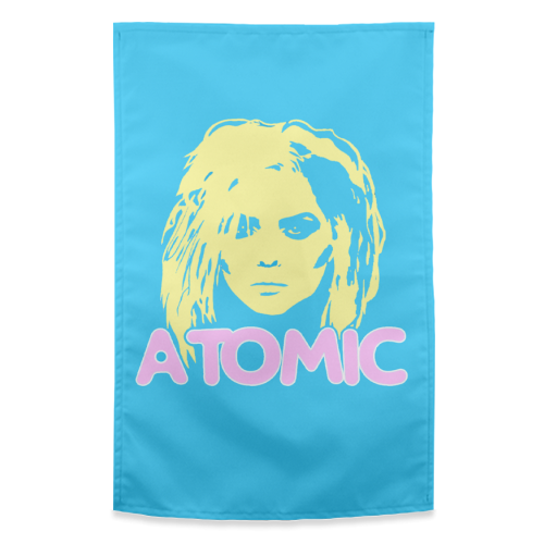 Atomic Blondie - funny tea towel by Bite Your Granny
