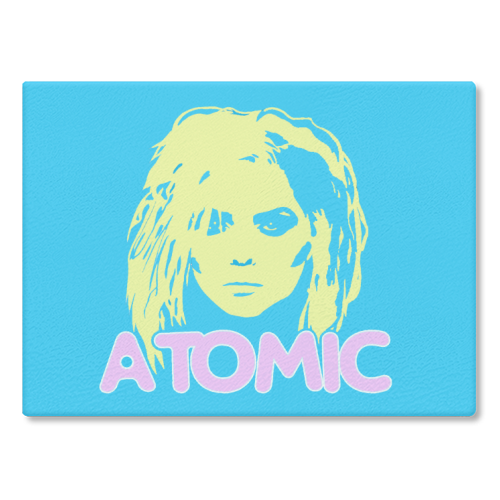 Atomic Blondie - glass chopping board by Bite Your Granny