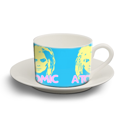 Atomic Blondie - personalised cup and saucer by Bite Your Granny