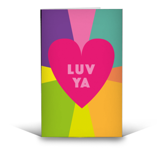 LUV YA BABE Valentines and friendship gifts - funny greeting card by SABI KOZ