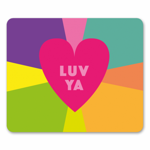 LUV YA BABE Valentines and friendship gifts - funny mouse mat by SABI KOZ