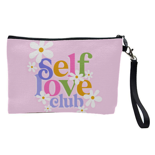 Self Love Club with Daisy Floral - pretty makeup bag by Dominique Vari