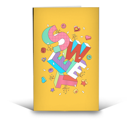 SWEET - funny greeting card by Ania Wieclaw