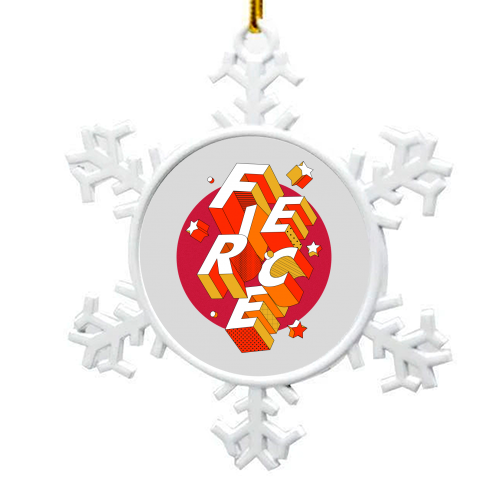 FIERCE - snowflake decoration by Ania Wieclaw