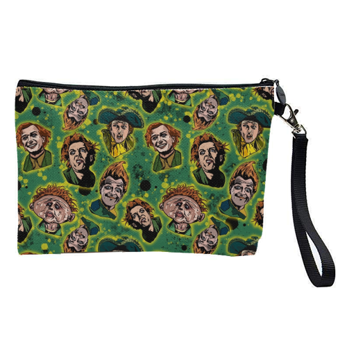 Drop Dead Fred Funny Film Movie Quote Inkblot - The Many Faces Of Drop Dead Fred - pretty makeup bag by Wallace Elizabeth