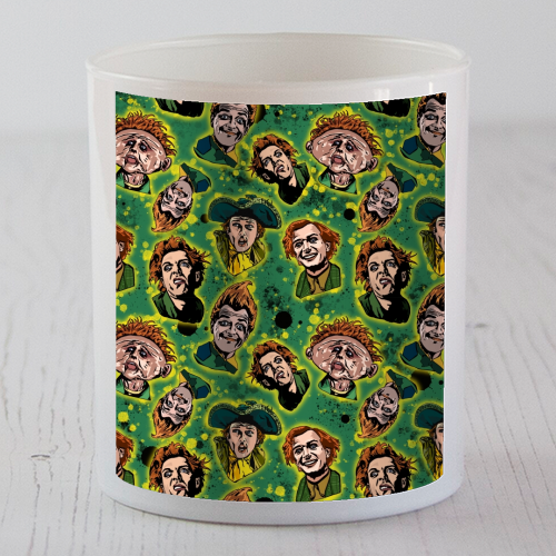 Drop Dead Fred Funny Film Movie Quote Inkblot - The Many Faces Of Drop Dead Fred - scented candle by Wallace Elizabeth