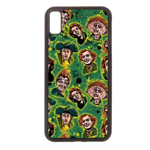Drop Dead Fred Funny Film Movie Quote Inkblot - The Many Faces Of Drop Dead Fred - stylish phone case by Wallace Elizabeth