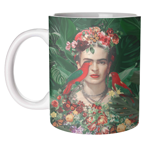 Frida Kahlo - unique mug by Larissa Grace