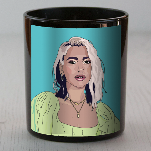Dua Lipa Collection - scented candle by Catherine Critchley.
