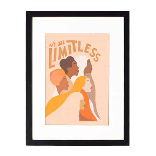 Girl Power - We are Limitless - framed poster print by Dominique Vari
