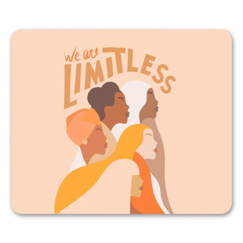 Girl Power - We are Limitless - funny mouse mat by Dominique Vari