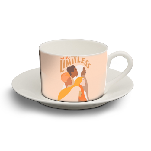 Girl Power - We are Limitless - personalised cup and saucer by Dominique Vari