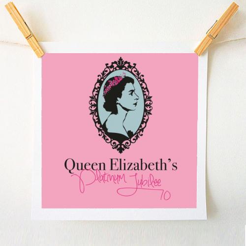 Queen Elizabeth's Platinum Jubilee - A1 - A4 art print by SABI KOZ