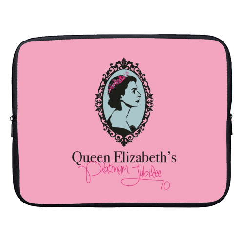 Queen Elizabeth's Platinum Jubilee - designer laptop sleeve by SABI KOZ