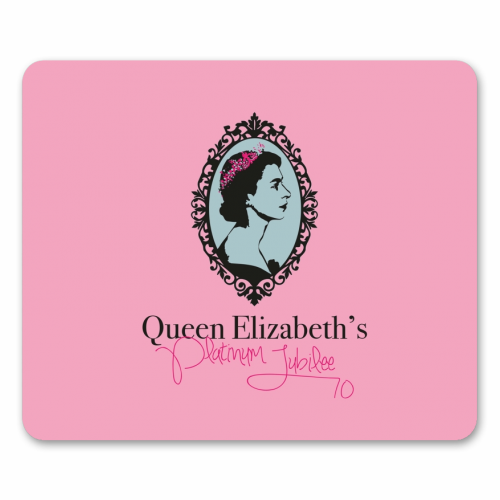 Queen Elizabeth's Platinum Jubilee - funny mouse mat by SABI KOZ