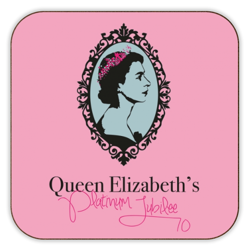 Queen Elizabeth's Platinum Jubilee - personalised beer coaster by SABI KOZ