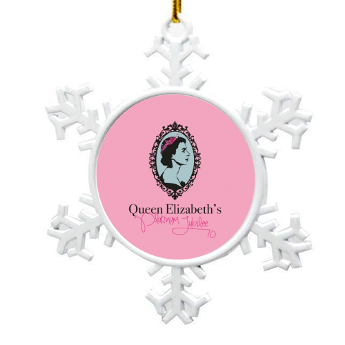 Queen Elizabeth's Platinum Jubilee - snowflake decoration by SABI KOZ