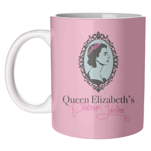 Queen Elizabeth's Platinum Jubilee - unique mug by SABI KOZ