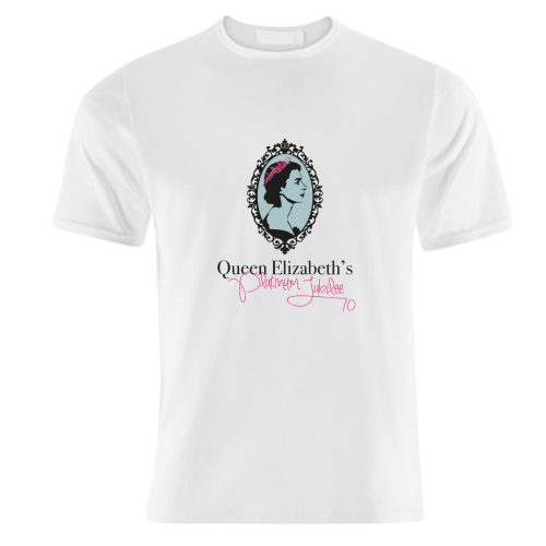 Queen Elizabeth's Platinum Jubilee - unique t shirt by SABI KOZ