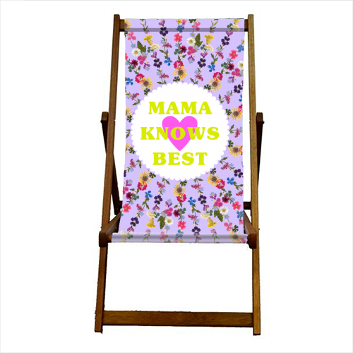 MAMA KNOWS BEST - canvas deck chair by PEARL & CLOVER
