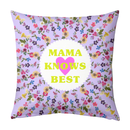 MAMA KNOWS BEST - designed cushion by PEARL & CLOVER