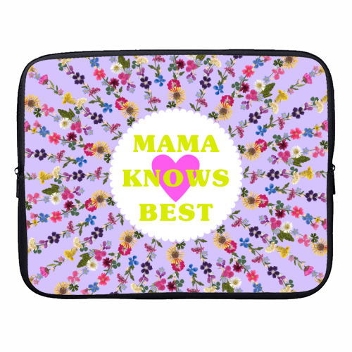 MAMA KNOWS BEST - designer laptop sleeve by PEARL & CLOVER
