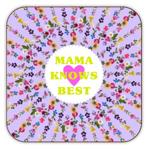 MAMA KNOWS BEST - personalised beer coaster by PEARL & CLOVER