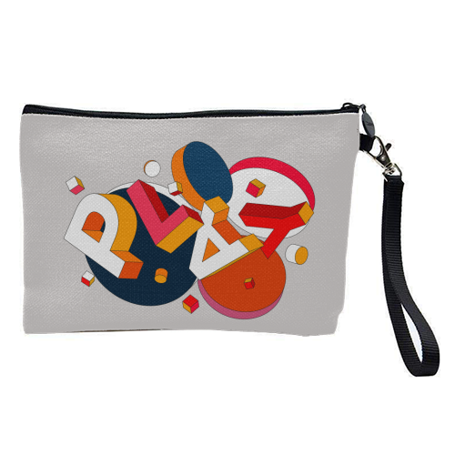 PLAY Typography - pretty makeup bag by Ania Wieclaw