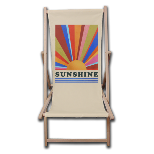 Sunshine - canvas deck chair by Ania Wieclaw