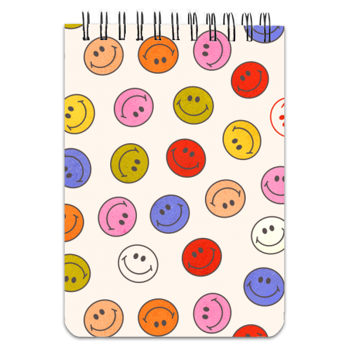 Many Happy Smileys - personalised A4, A5, A6 notebook by Ania Wieclaw