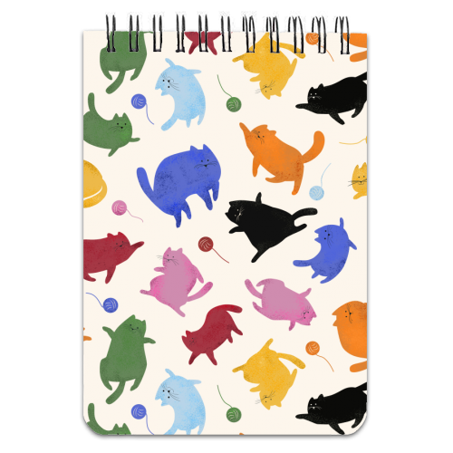 Rainbow Kittens - personalised A4, A5, A6 notebook by Ania Wieclaw