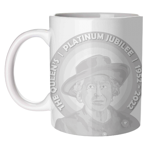 The Platinum Jubilee Collection - The Queen - unique mug by Catherine Critchley.