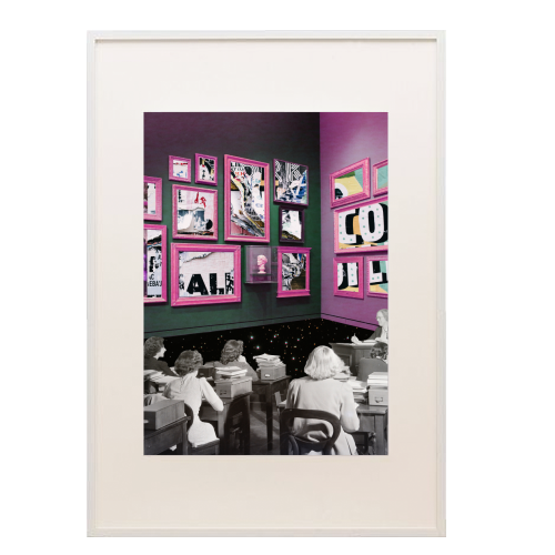 Framed | Surreal Collage Print - framed poster print by OhMC!