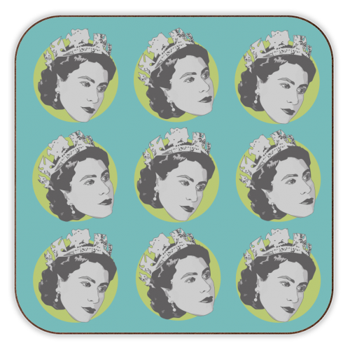Vintage Queen Jubilee Collection - personalised beer coaster by Catherine Critchley.