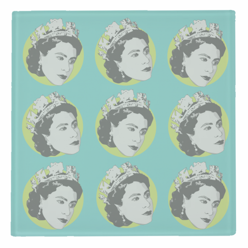 Vintage Queen Jubilee Collection - personalised beer coaster by Catherine Critchley.