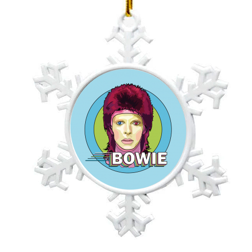 David Bowie Collection - snowflake decoration by Catherine Critchley.