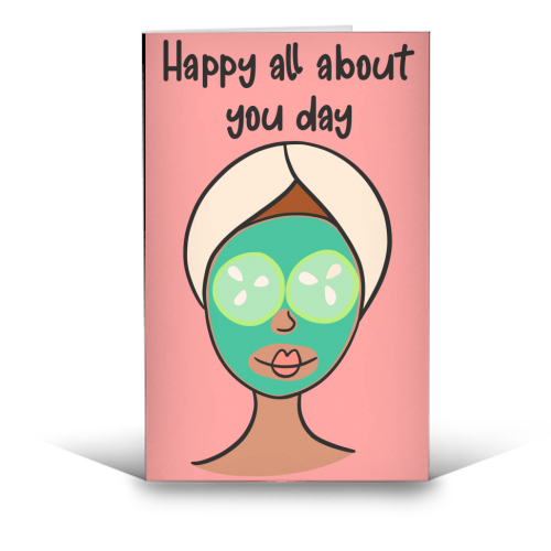 All about you - funny greeting card by Lisa Wardle