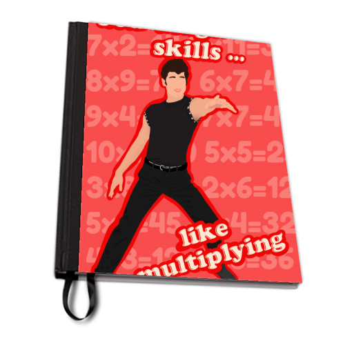 You Taught Me Skills Like Multiplying - personalised A4, A5, A6 notebook by Lisa Wardle